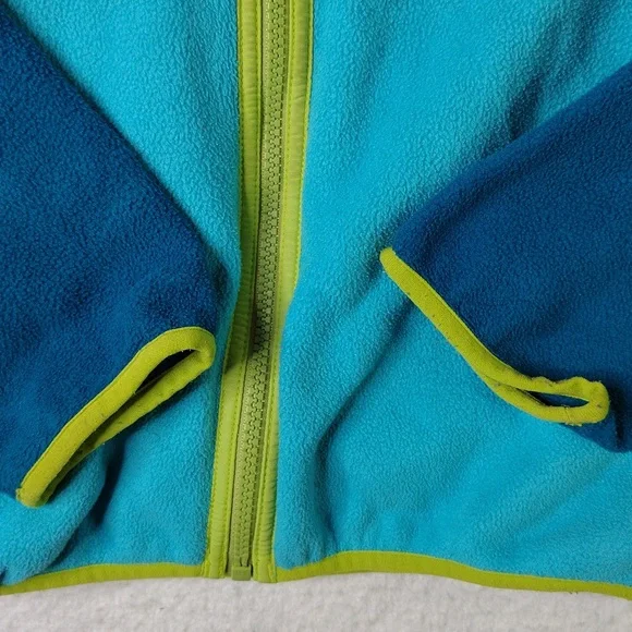 Patagonia Synchilla Fleece Sweater Jacket Womens Medium Teal Full Zip Retro - Picture 5 of 10